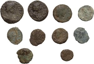 obverse: Barbaric, Migration Period and Byzantine.. Multiple lot of ten (10) unclassified AE coins