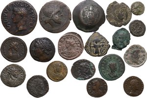obverse: Miscellaneous from ancient world. . Multiple lot of nineteen (19) BI/AE unclassified coins