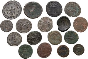 reverse: Miscellaneous from ancient world. . Multiple lot of seventeen (17) BI/AE unclassified coins