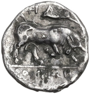 reverse: Southern Lucania, Thurium. AR Triobol, c. 300-280 BC