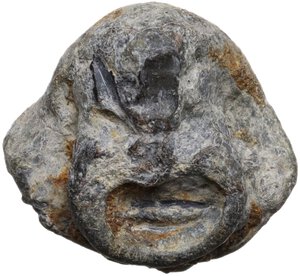 obverse: Leads from Ancient World.. Greek Italy. Lead grotesque mask, 6th-4th centuries BC