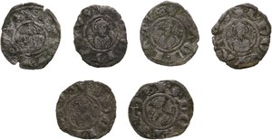 reverse: Arezzo.  Repubblica (Sec. XIII). Lotto di sei (6) denari