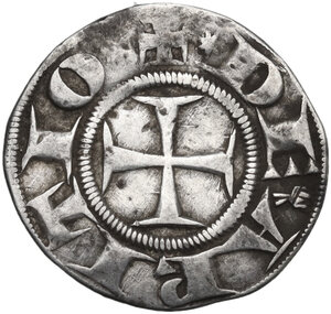 obverse: Arezzo.  Guglielmo degli Ubertini (1267-1289). Grosso agontano da 2 soldi