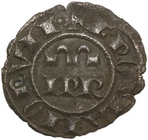 reverse: Brindisi.  Federico II di Svevia (1197-1250). Denaro c. 1245