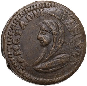 obverse: Civitavecchia.  Pio VI (1775-1799), Giovanni Angelo Braschi. Madonnina da 5 baiocchi di conio rozzo