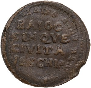 reverse: Civitavecchia.  Pio VI (1775-1799), Giovanni Angelo Braschi. Madonnina da 5 baiocchi di conio rozzo