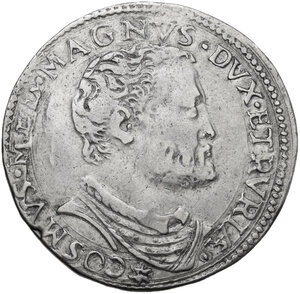 obverse: Firenze.  Cosimo I de  Medici (1537-1574). Testone 1573
