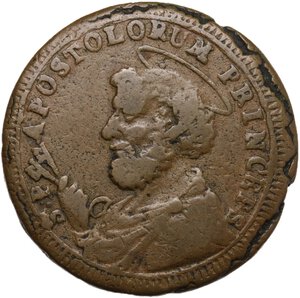 obverse: Gubbio.  Pio VI (1775-1799), Giovanni Angelo Braschi. Sampietrino da due baiocchi e mezzo 1796