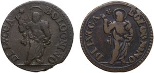 obverse: Lucca.  Repubblica (1369-1799). Lotto di due (2) monete da un bolognino 1790
