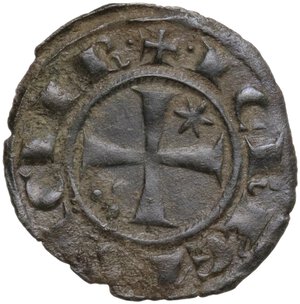 obverse: Messina.  Federico II di Svevia (1197-1250).. Denaro 1242