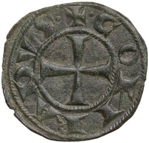 obverse: Messina.  Corrado I di Svevia (1250-1254). . Denaro