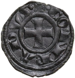 obverse: Messina.  Corrado I (1250-1254). Denaro