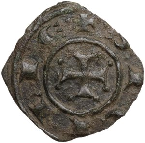 obverse: Messina.  Manfredi (1258-1266). Denaro