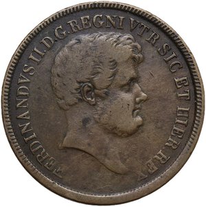 obverse: Napoli.  Ferdinando II di Borbone (1830-1859). 5 tornesi 1845