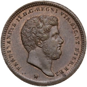 obverse: Napoli.  Ferdinando II di Borbone (1830-1859).. Due tornesi 1852
