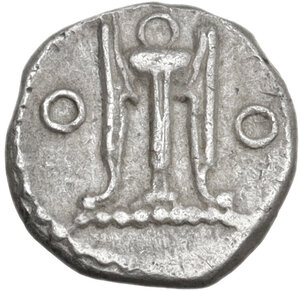 obverse: Bruttium, Kroton. AR Diobol, c. 525-425 BC