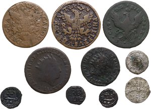 obverse: Palermo. Lotto di dieci (10) monete emesse per la zecca di Parlemo dal periodo normanno a quello borbonico