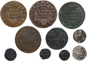 reverse: Palermo. Lotto di dieci (10) monete emesse per la zecca di Parlemo dal periodo normanno a quello borbonico