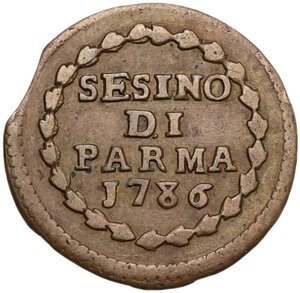 reverse: Parma.  Ferdinando I di Borbone (1765-1802).. Sesino 1786