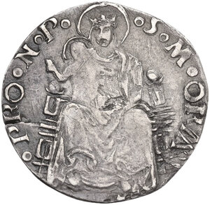reverse: Pesaro.  Giovanni Sforza (1483-1500 e 1503-1510).. Grosso