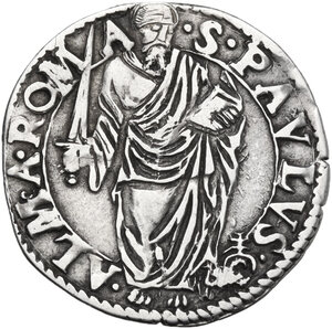 reverse: Roma.  Sede Vacante (1559) Camerlengo Cardinale Guido Ascanio Sforza. Giulio 1559