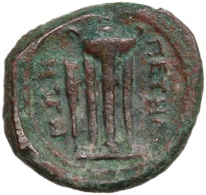 reverse: Bruttium, Petelia. AE 14 mm, c. 204-200 BC