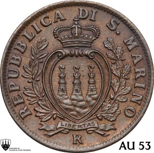 obverse: San Marino.  Seconda monetazione (1931-1938).. 5 Centesimi 1935