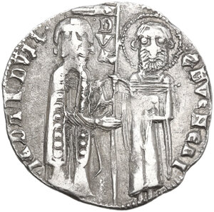 obverse: Venezia.  Giovanni Dandolo (1280-1289). Contraffazione del grosso matapan