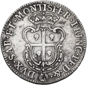 reverse: Carlo Emanuele III, monetazione per la Sardegna.. Mezzo scudo sardo 1771
