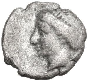 obverse: Bruttium, Terina. AR Obol, c. 350-300 BC