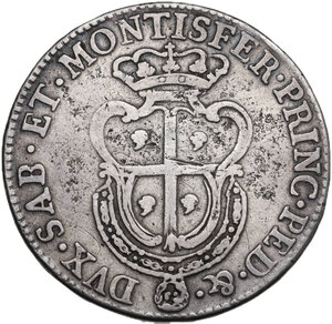 reverse: Carlo Emanuele III, monetazione per la Sardegna.. Mezzo scudo sardo 1771