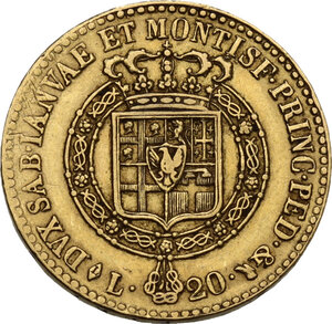 reverse: Vittorio Emanuele I (1802-1821). 20 lire 1816 Torino