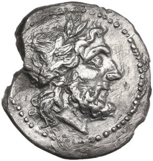 obverse: Akragas. AR Half Shekel-Drachm, Punic occupation, c. 213-211 BC