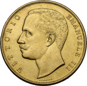 obverse: Vittorio Emanuele III (1900-1943). 100 lire 1903 FALSO/RIPRODUZIONE