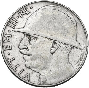 obverse: Vittorio Emanuele III (1900-1943). 20 Lire 1928 A. VI