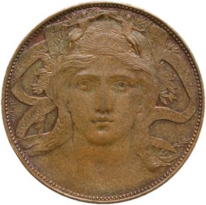 obverse: Vittorio Emanuele III (1900-1943). 20 centesimi Esposizione di Milano 1906
