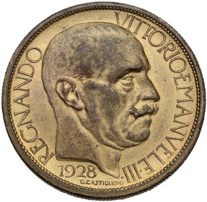 obverse: Vittorio Emanuele III (1900-1943). 2 lire 1928 Fiera di Milano