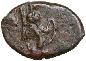 reverse: ΑΘΑ mint in Northwestern Sicily. ΑΕ Tetras. Imitative issue (?), c. 340-330 BC