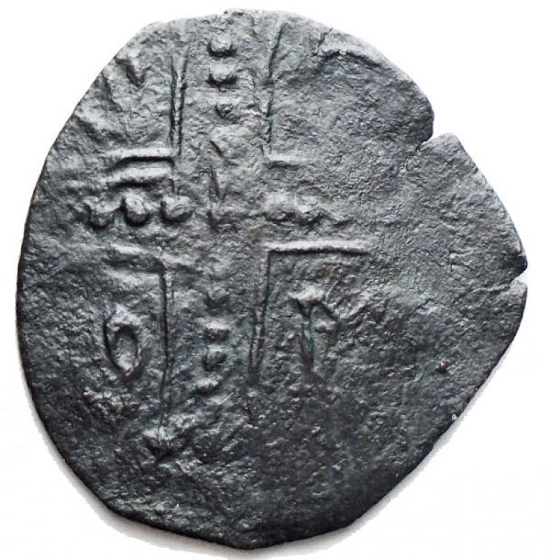 reverse: Mileto.Ruggero I (1072-1101) .Follaro.MIR 495.AE.g. 2.26RR.BB+.