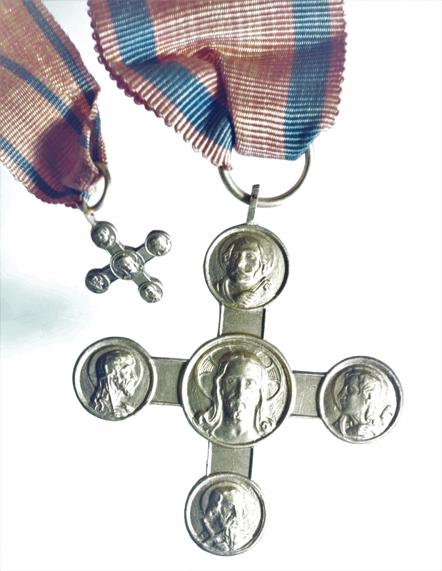 obverse: Medaglie e Placchette.Croce Lateranense.Leone XIII 18 febbraio 1903.Confezione originale.