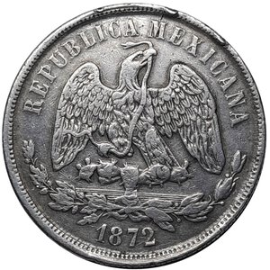 obverse: MESSICO , 1 peso argento 1872