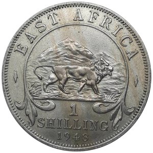 obverse: EAST AFRICA, George VI, 1 shilling 1948 