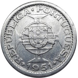 reverse: SAN TOME  & PRINCIPE , 5 escudos argento 1951