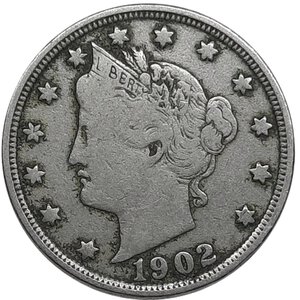 reverse: U.S.A. ,5 Cents 1902 