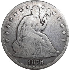 obverse: U.S.A. ,Half dollar Seated Liberty 1876
