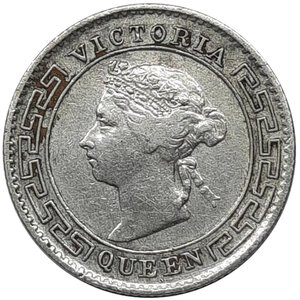 reverse: CEYLON , Victoria queen, 10 cents argento 1900