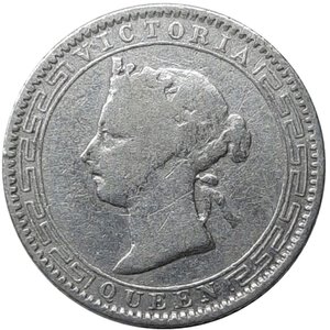 reverse: CEYLON , Victoria queen, 25 cents argento 1893