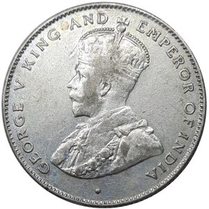 reverse: CEYLON , George V, 50 cents argento 1919