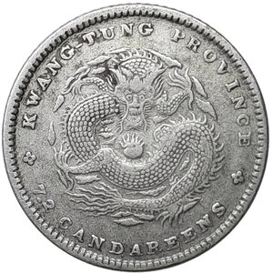 obverse: CINA, Kwang tung, 10 cents 1890-1908