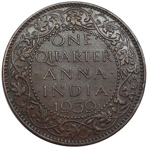obverse: INDIA , George VI ,1/4 anna 1939